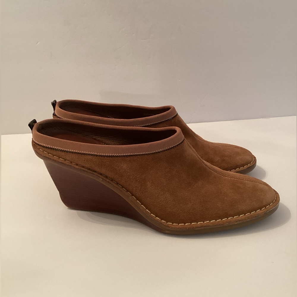 Cole Haan Brown Suede Mules